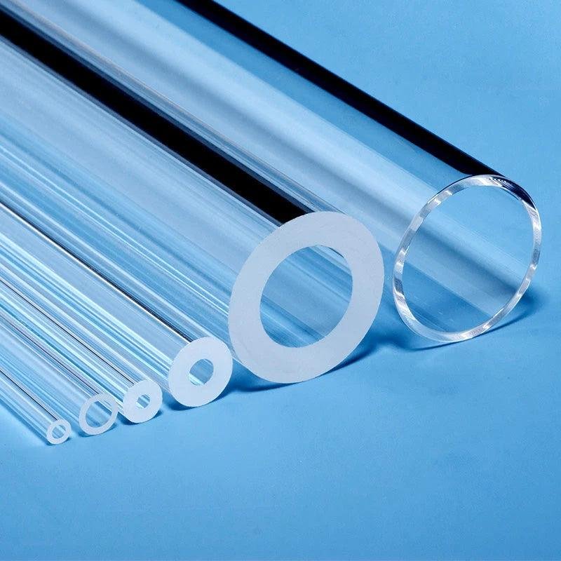 Customized quartz glass tubes with different diameters and wall thicknesses