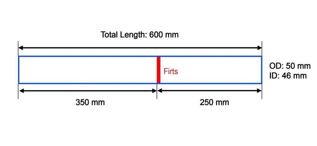 Custom quartz glass tube manufactured according to customer drawings