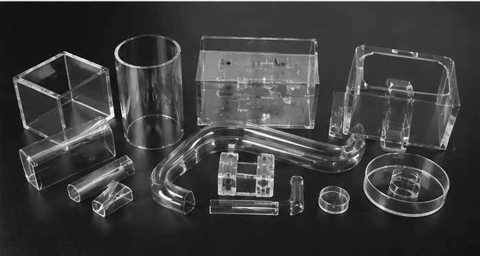 Customized quartz glass tube manufactured according to customer requirements