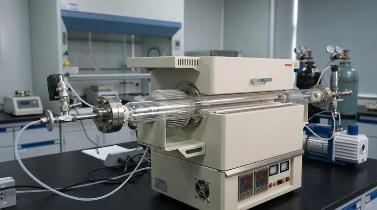 High purity quartz glass tube used in laboratory furnace and research equipment