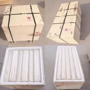 Secure packaging and shipping of customized quartz glass tubes