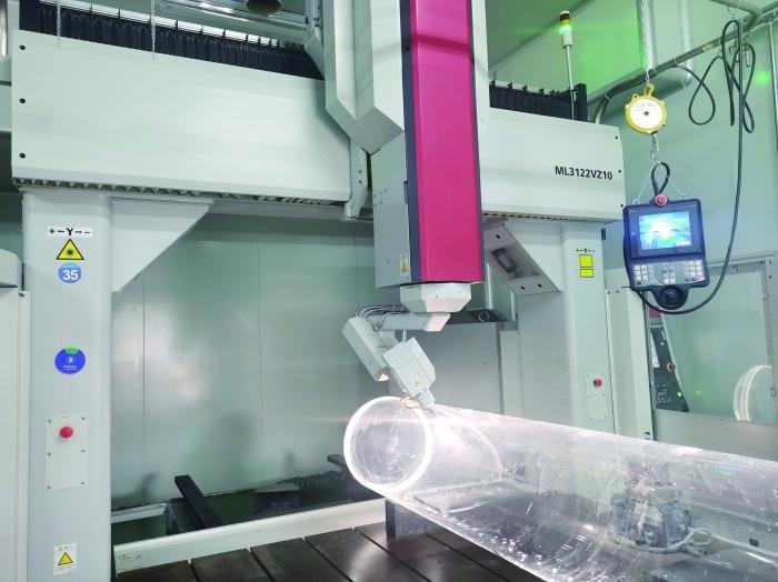 Quartz glass tube processing and manufacturing process