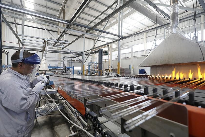 Quartz glass tube production workshop and manufacturing facility