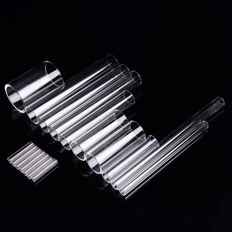 Large diameter quartz glass tubes and custom quartz components for industrial applications