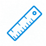 Quartz glass precision measurement and dimensional control icon