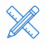 Quartz glass quality inspection and control icon