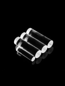 High purity quartz glass rods made from fused quartz material