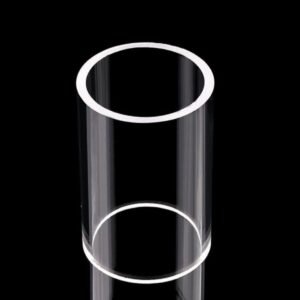 High purity quartz glass tubes manufactured for industrial use