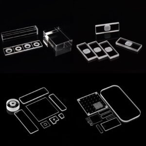 Semiconductor quartz glass parts including quartz plates, wafer holders and precision components
