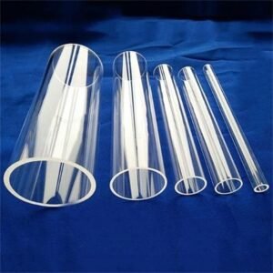 Quartz glass tubes in different sizes for industrial applications